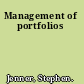 Management of portfolios