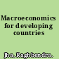 Macroeconomics for developing countries
