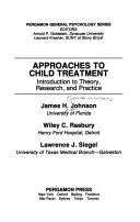 Approaches to child treatment : introduction to theory, research, and practice /