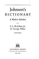 Johnson's dictionary : a modern selection /