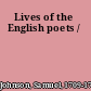 Lives of the English poets /