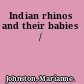 Indian rhinos and their babies /