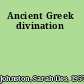 Ancient Greek divination