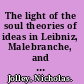 The light of the soul theories of ideas in Leibniz, Malebranche, and Descartes /