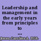 Leadership and management in the early years from principles to practice /