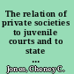 The relation of private societies to juvenile courts and to state bureaus of protection /