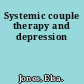 Systemic couple therapy and depression