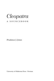 Cleopatra : a sourcebook /