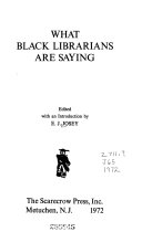 What Black librarians are saying /