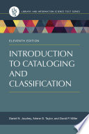 Introduction to cataloging and classification.