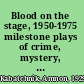 Blood on the stage, 1950-1975 milestone plays of crime, mystery, and detection : an annotated repertoire /