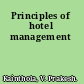Principles of hotel management