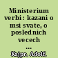 Ministerium verbi : kazani o msi svate, o poslednich vecech cloveka a o rozlicnych aspektech vry /