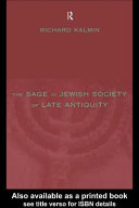 The sage in Jewish society of late antiquity