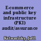 E-commerce and public key infrastructure (PKI) audit/assurance program