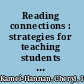 Reading connections : strategies for teaching students with visual impairments /