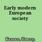 Early modern European society