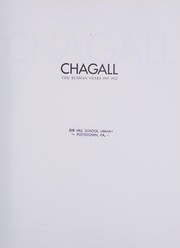 Chagall : the Russian years, 1907-1922 /