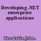 Developing .NET enterprise applications