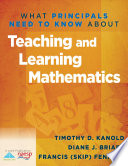 What principals need to know about teaching and learning mathematics