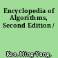 Encyclopedia of Algorithms, Second Edition /