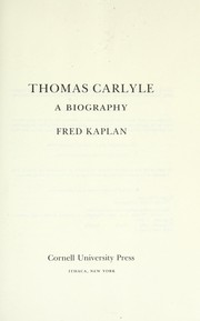 Thomas Carlyle : a biography /