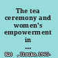 The tea ceremony and women's empowerment in modern Japan bodies re-presenting the past /