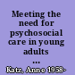 Meeting the need for psychosocial care in young adults with cancer /