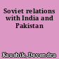 Soviet relations with India and Pakistan