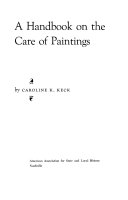 A handbook on the care of paintings /