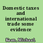 Domestic taxes and international trade some evidence /