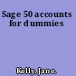 Sage 50 accounts for dummies
