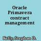Oracle Primavera contract management