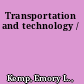 Transportation and technology /