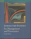 Introductory statistics for management and economics /