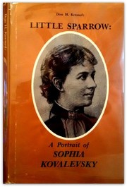 Little sparrow : a portrait of Sophia Kovalevsky /