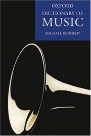 The Oxford dictionary of music /