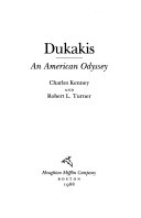 Dukakis : an American odyssey /