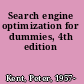 Search engine optimization for dummies, 4th edition