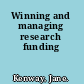 Winning and managing research funding