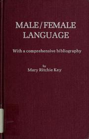 Male/female language : with a comprehensive bibliography /