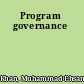 Program governance