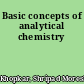 Basic concepts of analytical chemistry