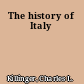 The history of Italy