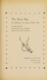 The story bag; a collection of Korean folk tales.