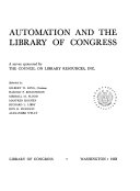 Automation and the Library of Congress /