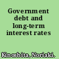 Government debt and long-term interest rates