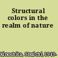 Structural colors in the realm of nature