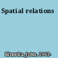 Spatial relations