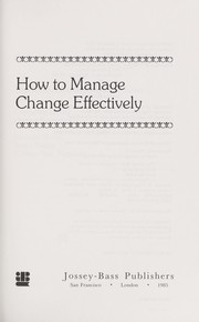 How to manage change effectively /